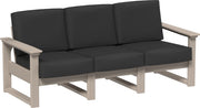 Lanai Deep Seating Sofa Weatherwood-Spectrum Carbon
