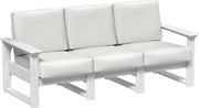 Lanai Deep Seating Sofa White-Canvas