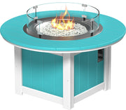 Lumin Fire Pit 46 Round Aruba Blue White