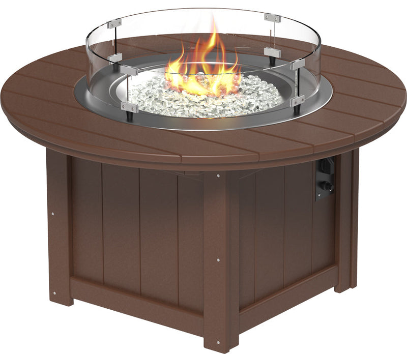 Lumin Fire Pit 46 Round Chestnut Brown