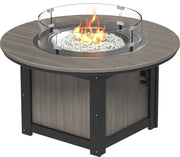 Lumin Fire Pit 46 Round Coastal Gray Black