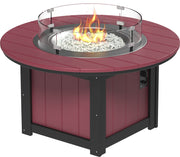 Lumin Fire Pit 46 Round Cherrywood Black