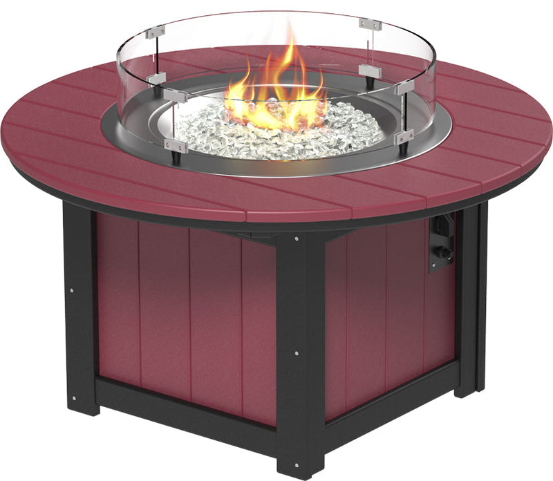 Lumin Fire Pit 46 Round Cherrywood Black