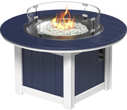Lumin Fire Pit 46 Round Patriot Blue White