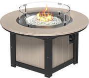 Lumin Fire Pit 46 Round Weatherwood Black