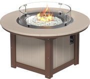 Lumin Fire Pit 46 Round Weatherwood Chestnut Brown