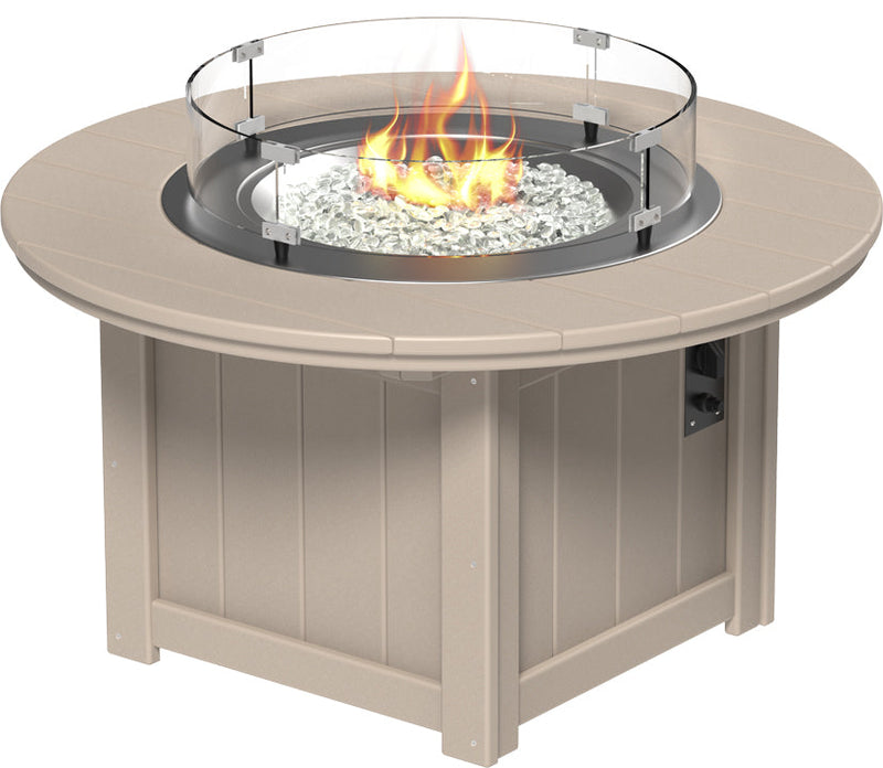 Lumin Fire Pit 46 Round Weatherwood