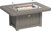 Lumin Fire Pit 51 Rectangular Coastal