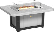 Lumin Fire Pit 51 Rectangular Dove Gray