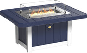 Lumin Fire Pit 51 Rectangular Patriot Blue