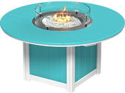 Lumin Fire Table 60 Round ABW Dining