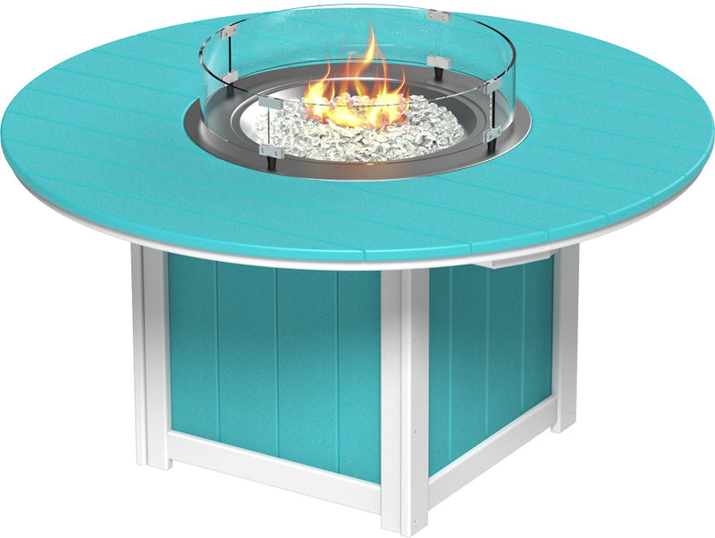 Lumin Fire Table 60 Round ABW Dining