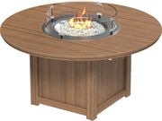 Lumin Fire Table 60 Round Antique Mahogany Dining
