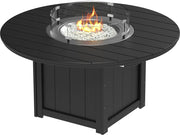 Lumin Fire Table 60 Round Black Dining