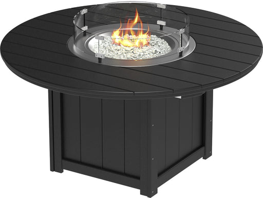 Lumin Fire Table 60 Round Black Dining