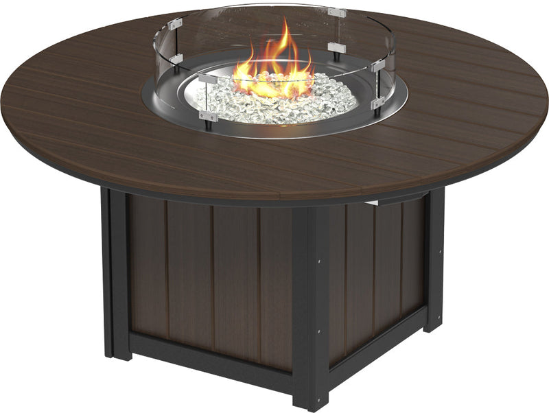 Lumin Fire Table 60 Round BZWB Dining