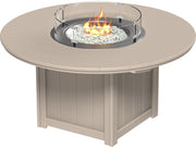 Lumin Fire Table 60 Round Weatherwood Dining