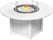 Lumin Fire Table 60 Round White Dining