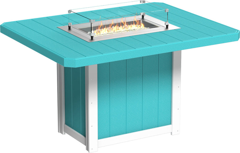 Lumin Fire Table 62 Rect. ABW Counter
