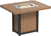 Lumin Fire Table 62 Rectangular AMB Bar