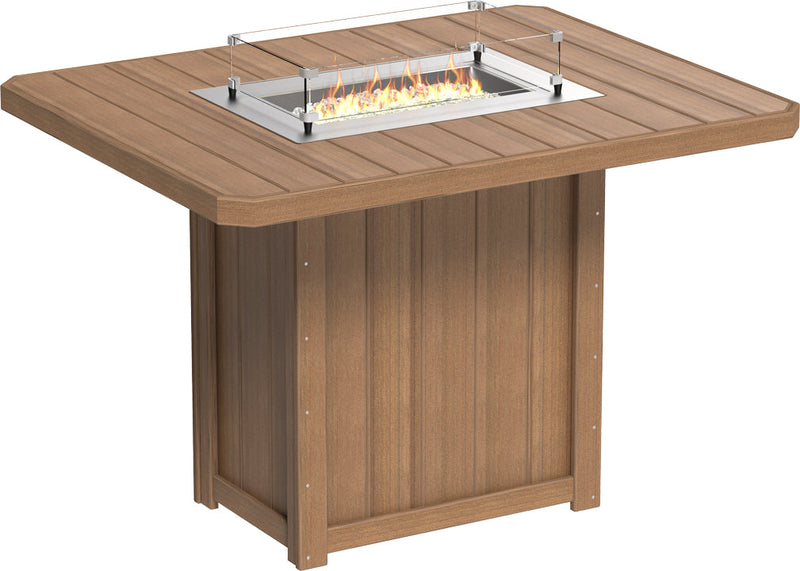 Lumin Fire Table 62 Rectangular AM Bar