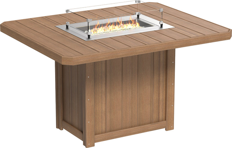 Lumin Fire Table 62 Rectangular AM Counter