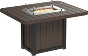 Lumin Fire Table 62 Rect BZWB Counter