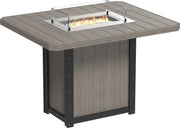 Lumin Fire Table 62 Rectangular CGB Bar
