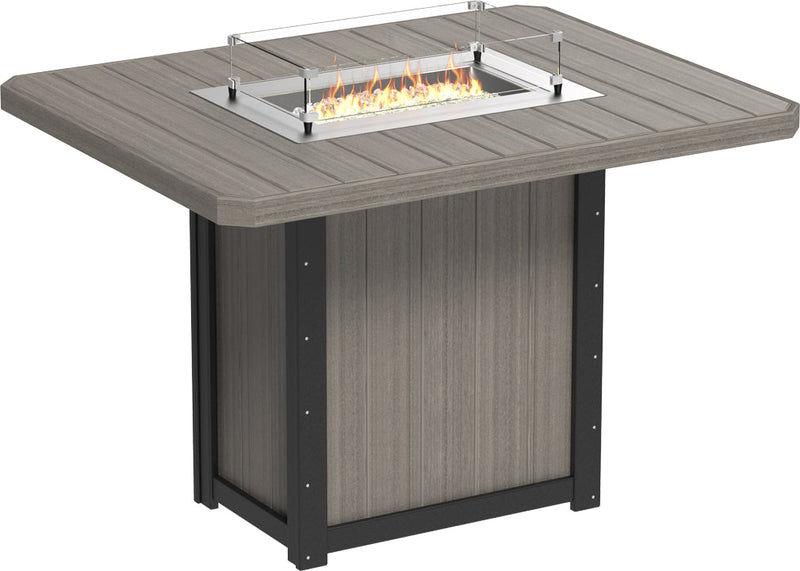 Lumin Fire Table 62 Rectangular CGB Bar