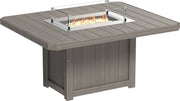 Lumin Fire Table 62 Rectangular CG Dining