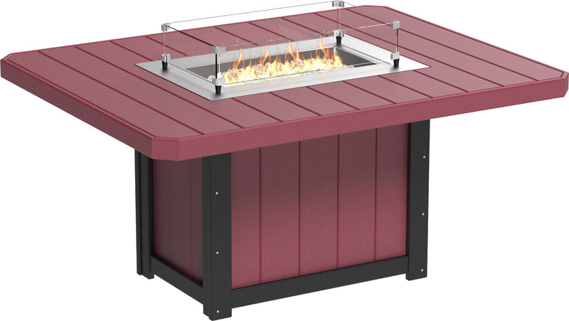 Lumin Fire Table 62 Rectangular CHB Dining