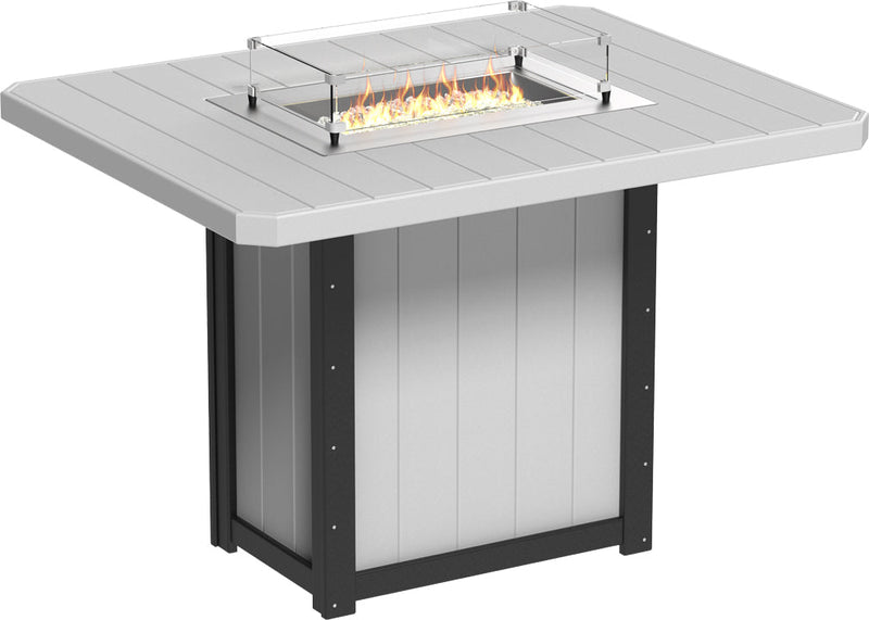 Lumin Fire Table 62 Rectangular DGB Bar