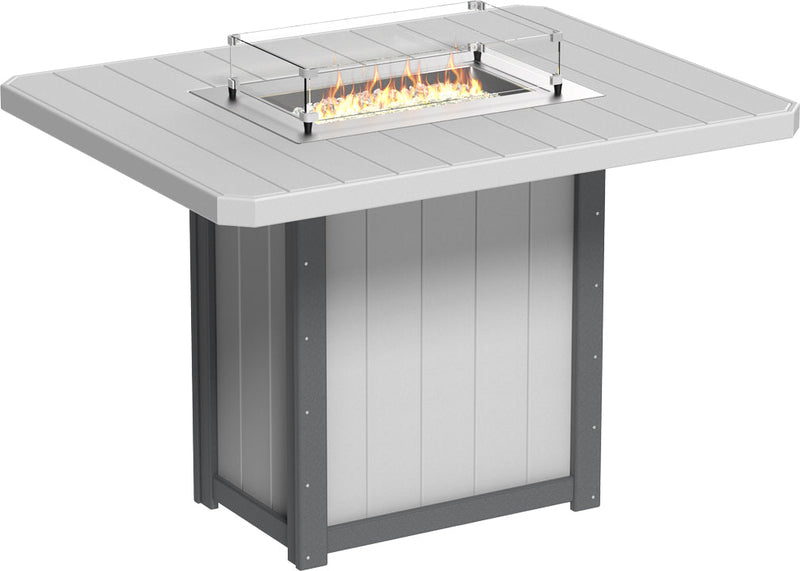 Lumin Fire Table 62 Rectangular DGS Bar