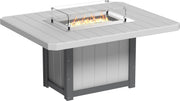Lumin Fire Table 62 Rectangular DGS Dining
