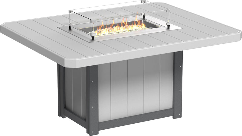 Lumin Fire Table 62 Rectangular DGS Dining