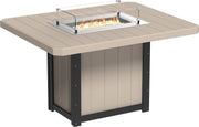 Lumin Fire Table 62 Rect. WWB Counter