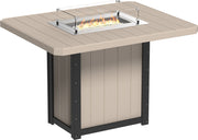 Lumin Fire Table 62 Rectangular WWB Bar