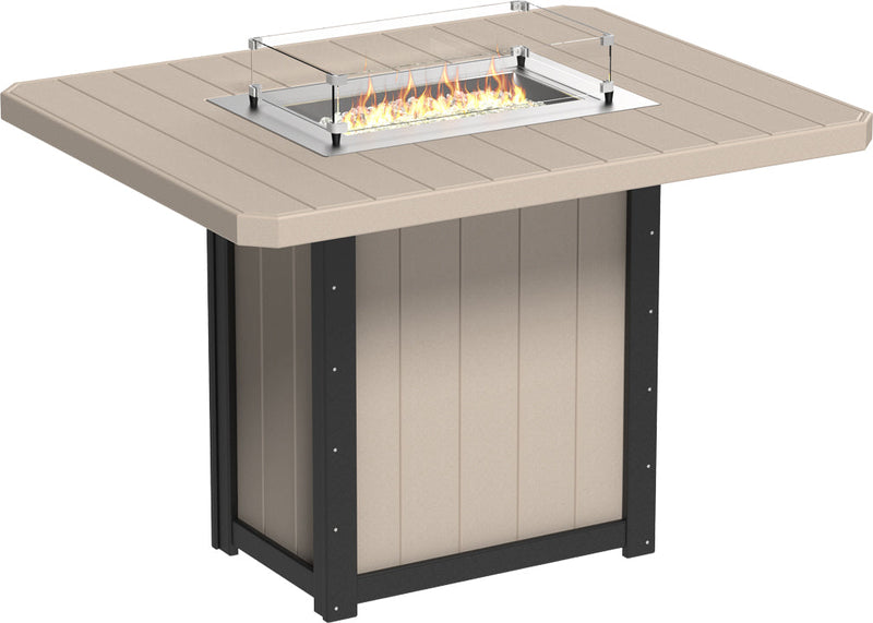 Lumin Fire Table 62 Rectangular WWB Bar