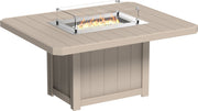 Lumin Fire Table 62 Rectangular WW Dining