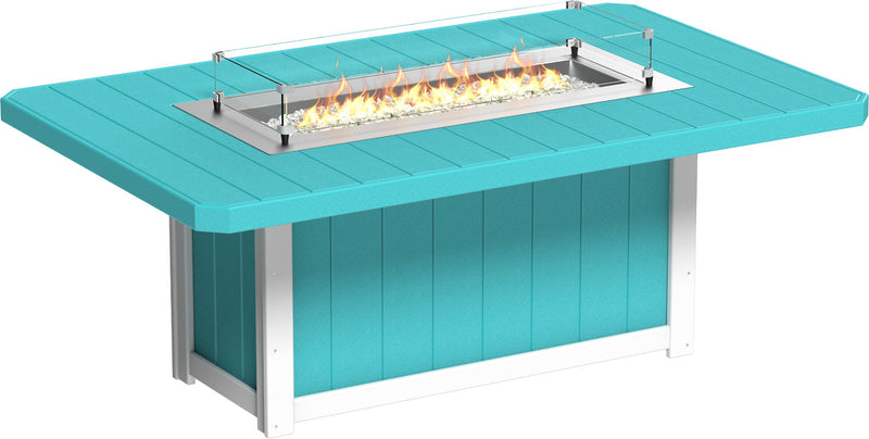 Lumin Fire Table 79 Rect. ABW Dining