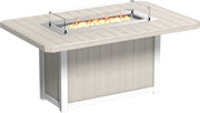 Lumin Fire Table 79 Rect. BIW Counter