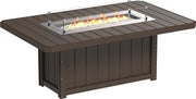 Lumin Fire Table 79 Rectangular BZW Dining