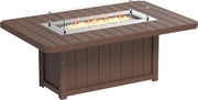 Lumin Fire Table 79 Rectangular CBR Dining