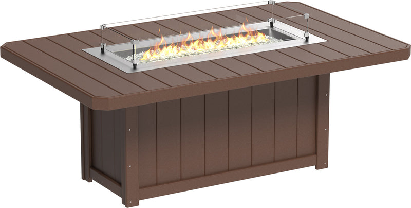 Lumin Fire Table 79 Rectangular CBR Dining
