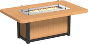 Lumin Fire Table 79 Rectangular CB Dining