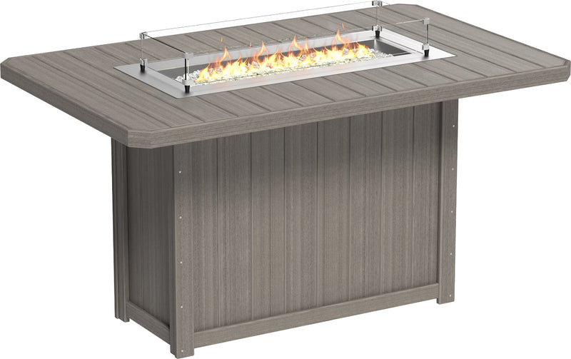 Lumin Fire Table 79 Rectangular CG Bar