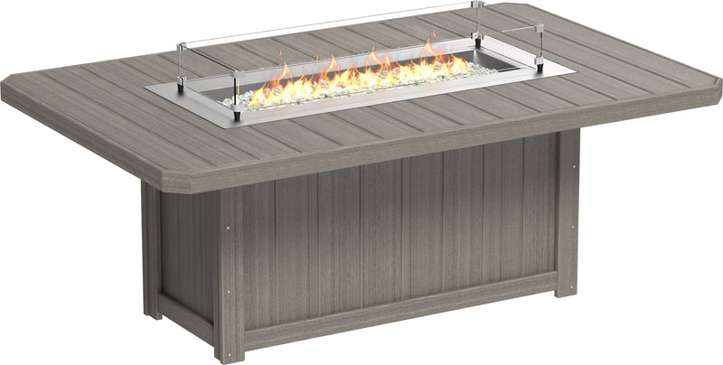 Lumin Fire Table 79 Rectangular CG Dining