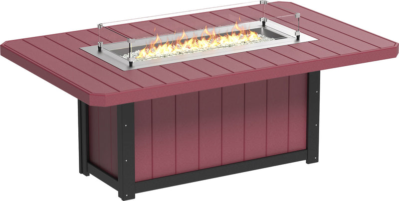 Lumin Fire Table 79 Rectangular CHB Dining