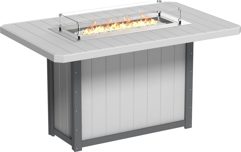 Lumin Fire Table 79 Rectangular DGS Bar