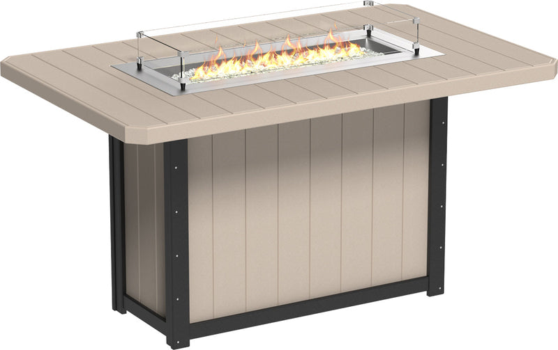 Lumin Fire Table 79 Rectangular WWB Bar